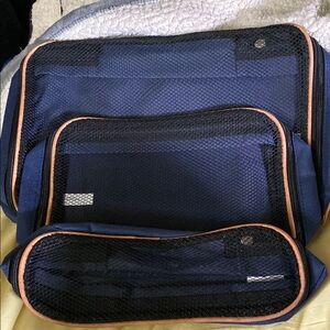 Stylish Navy Travel Bag Set
